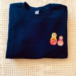 Embroidered Matryoshka Sweatshirt